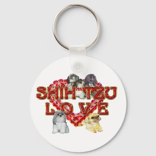 Porte-clés Shih Tzu Valentine Porte - clé (Recto)
