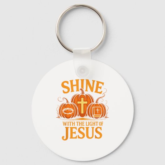 Porte-clés Shine With The Light Of Jesus Christian Halloween (Recto)