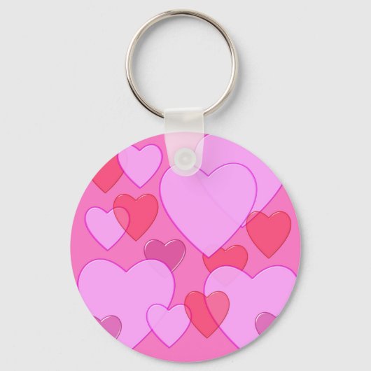 Porte-clés Shining heart Valentine background rose (Recto)