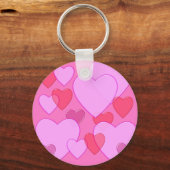 Porte-clés Shining heart Valentine background rose (Recto)