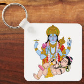 Porte-clés Shiva & Vishnu Keychain – Spiritual Combo Keyring (Recto)