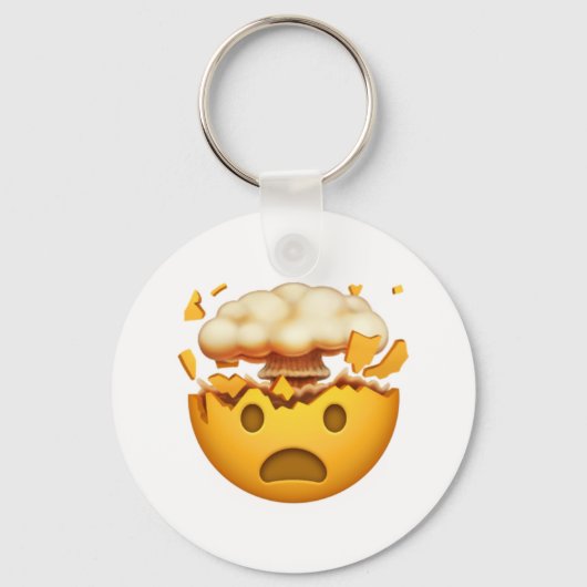 Porte-clés Shocked Face With Exploding Head - Emoji (Recto)