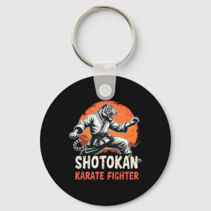 Porte-clés Shotokan Karate Fighter Martial Arts Tiger Funny K