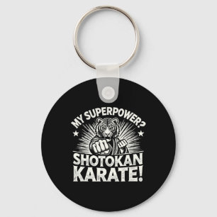 Porte-clés Shotokan Karate Fighter Martial Arts Tiger Funny K