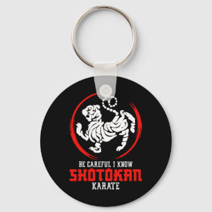 Porte-clés Shotokan Symbole entraînement Soyez prudent instru