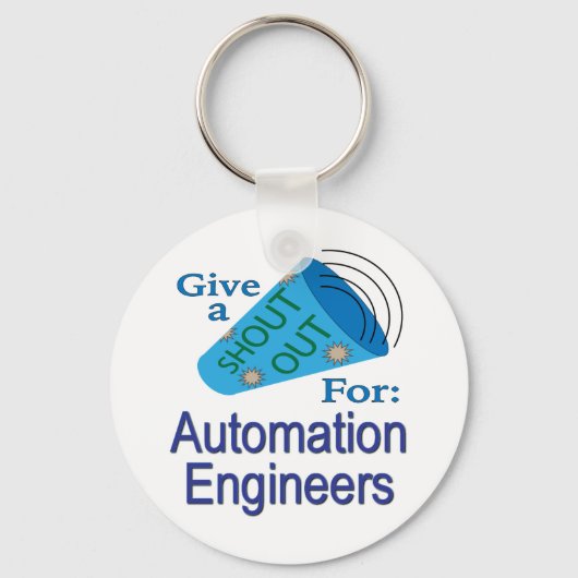 Porte-clés Shout Out for Automation Engineers (Recto)
