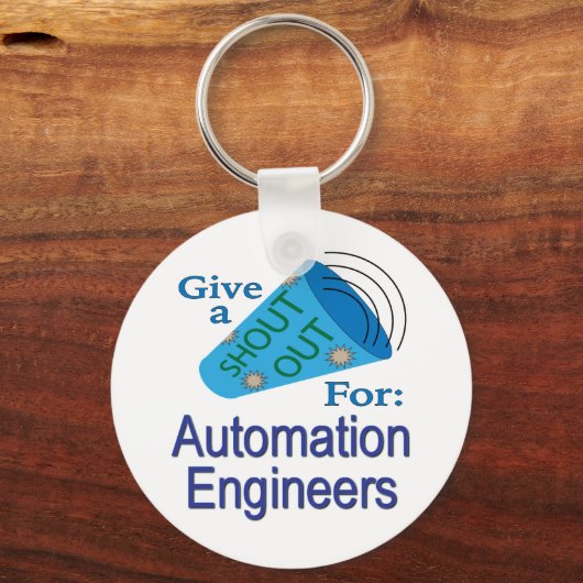 Porte-clés Shout Out for Automation Engineers (Verso)