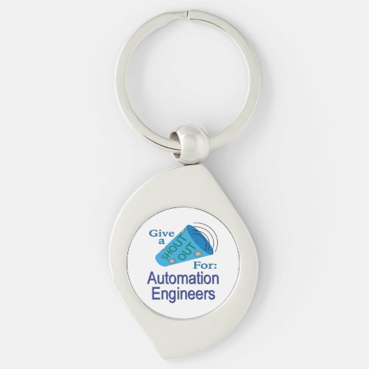 Porte-clés Shout Out for Automation Engineers (Devant)