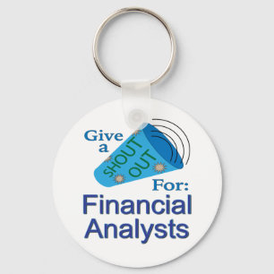 Porte-clés Shout Out for Financial Analysts