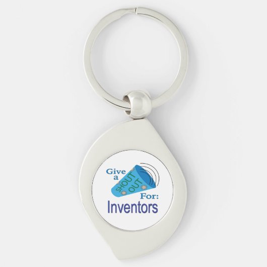 Porte-clés Shout Out for Inventors (Devant)