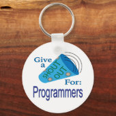 Porte-clés Shout Out pour les programmeurs (Recto)