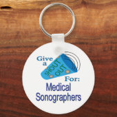 Porte-clés Shout Out pour les Sonographes Médicales (Recto)
