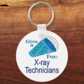 Porte-clés Shout Out pour les techniciens en radiographie (Recto)