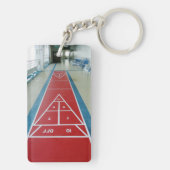 Porte-clés Shuffleboard à bord de coutume (Dos)