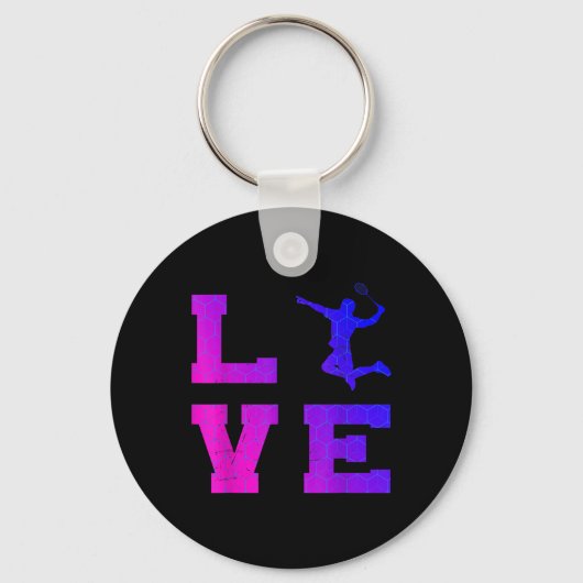Porte-clés Shutter Squash femmes Badminton Mens (Recto)