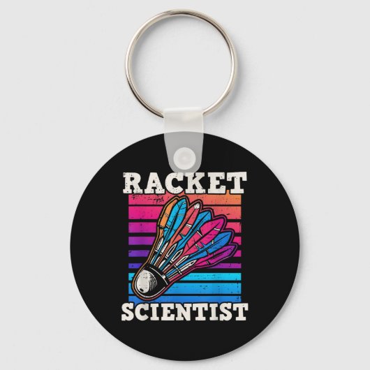 Porte-clés Shuttle Badminton Scientifique (Recto)