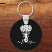 Porte-clés Shuttle Heartbeat Badminton (Recto)
