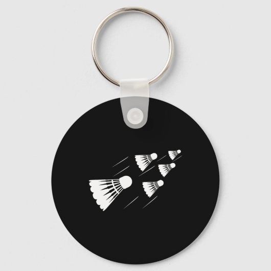 Porte-clés Shuttle Joueur Badminton (Recto)