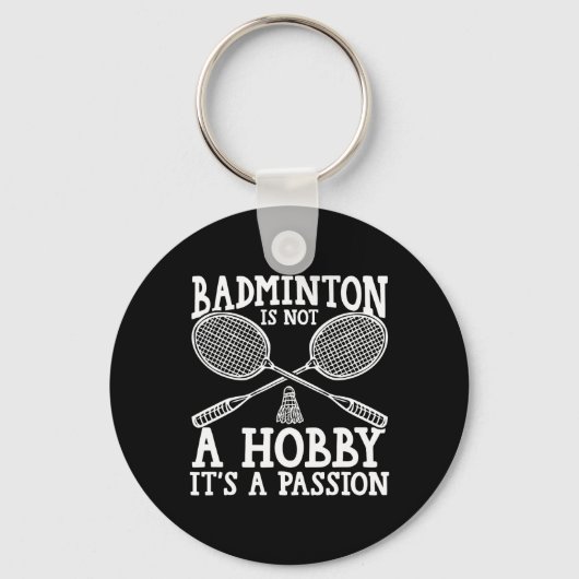 Porte-clés Shuttle Joueur Badminton (Recto)