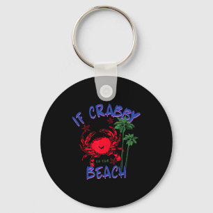 Porte-clés Si crabby retourne à la plage hawaii été