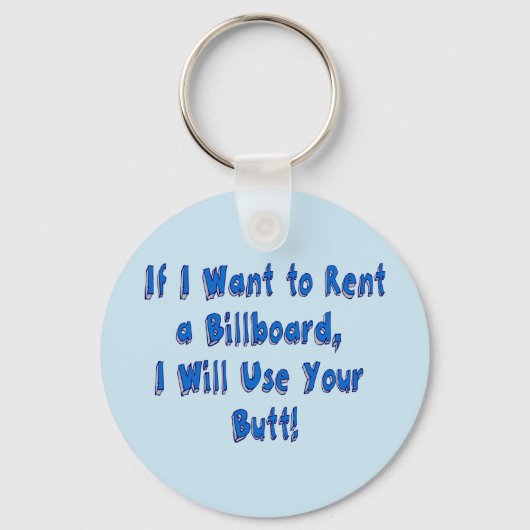 Porte-clés Si je veux louer un panneau d'affichage (Recto)
