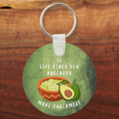 Porte-clés Si la vie vous donne avocats faire guacamole (Verso)