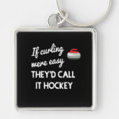 Porte-clés Si Le Curling Était Facile Porte - clé (Devant)