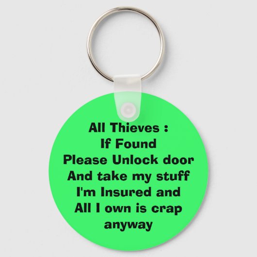 Porte-clés Si Porte - clé trouvé (Recto)