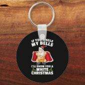 Porte-clés Si tu agites mes cloches, je te montrerai un Chris (Recto)