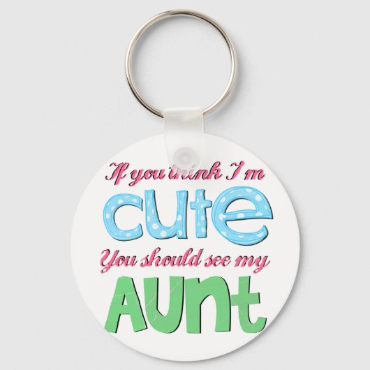 Porte-clés Si tu penses que je suis mignonne, tu devrais voir (Recto)