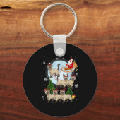 Porte-clés Siamese Reindeer Christmas Siamese Cat Lover Men W (Recto)