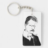 Porte-clés Sibelius : croquis d'Albert Engström (1904) Keycha (Devant)