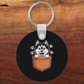 Porte-clés Siberian Husky In Your Front Cket (Recto)