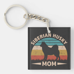 Porte-clés Sibérie Husky Maman Special Bond Husky Mama