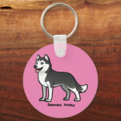 Porte-clés Sibérien Husky (Recto)
