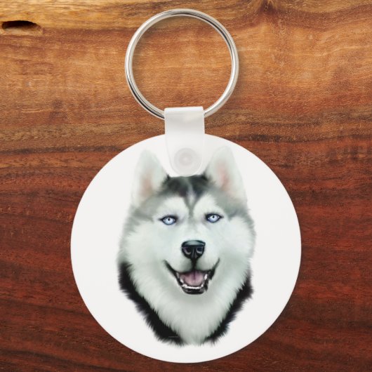 Porte-clés Sibérien Husky (Recto)