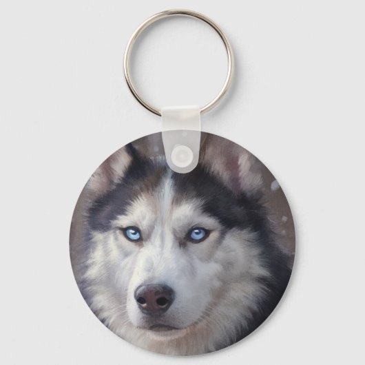 Porte-clés Sibérien Husky (Recto)