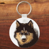 Porte-clés Sibérien Husky (Recto)