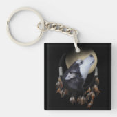 Porte-clés Sibérien Husky Dreamcatcher mystique (Devant)