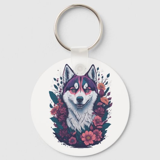 Porte-clés Sibérien Husky Mens (Recto)