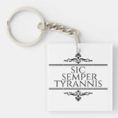 Porte-clés Sic Semper Tyrannis (Devant)