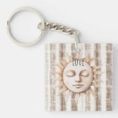 Porte-clés Sicile Crème Rustique Crème Rayures Solaires (Devant)