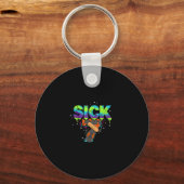 Porte-clés Sick Seven Meme Graffiti Drip Fun Wordplay  (Recto)