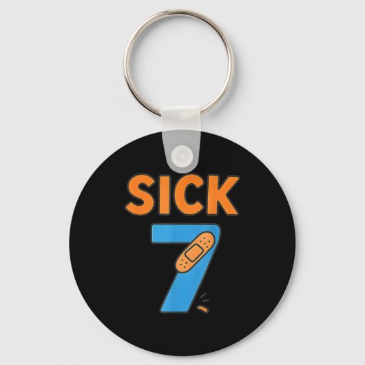 Porte-clés Sick Seven Meme Tee Six Seven Fun Wordplay  (Recto)