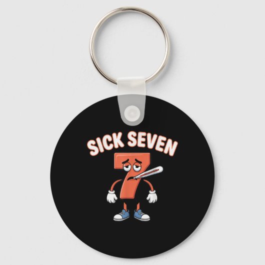 Porte-clés Sick Seven Meme Tee Six Seven Fun Wordplay _3  (Recto)