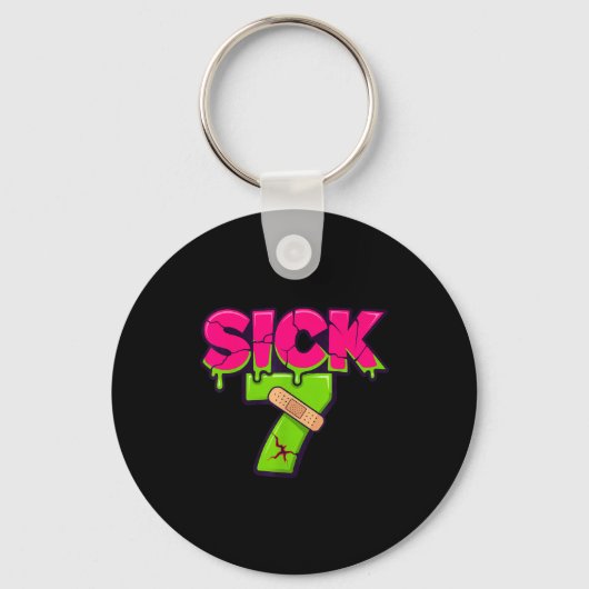 Porte-clés Sick Seven Meme Tee Six Seven Fun Wordplay Drip  (Recto)