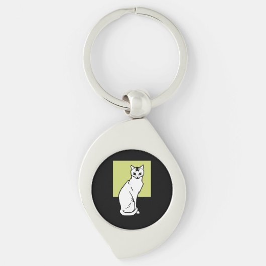 Porte-clés Siège Chat Julie de Graag Art Nouveau (Devant)