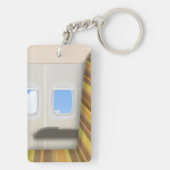 Porte-clés siège fenêtre avion de ligne Classique (Dos)