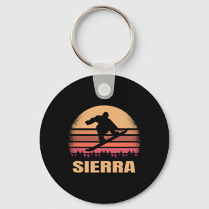 Porte-clés Sierra Nevada Snowboard extérieur Vintage 80s Ret