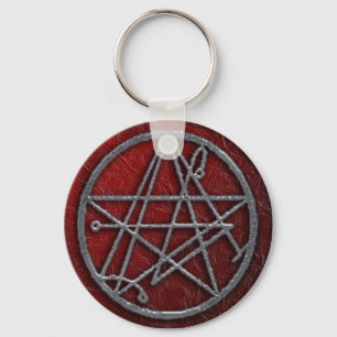 Porte-clés sigil triple de necro